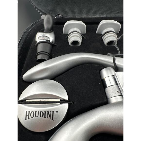 Houdini Zip Kit 8-Piece Wine Bottle Opener Set Open Box Never Used With Case - Picture 5 of 7